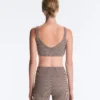 Soutien-gorge de sport à carreaux à maintien moyen Soutien-gorge de sport à carreaux à maintien moyen