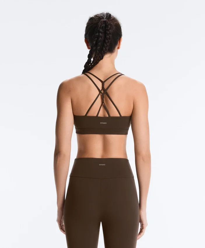 Soutien-gorge de sport Comfortlux à maintien léger avec bretelles croisées Soutien-gorge de sport Comfortlux à maintien léger avec bretelles croisées