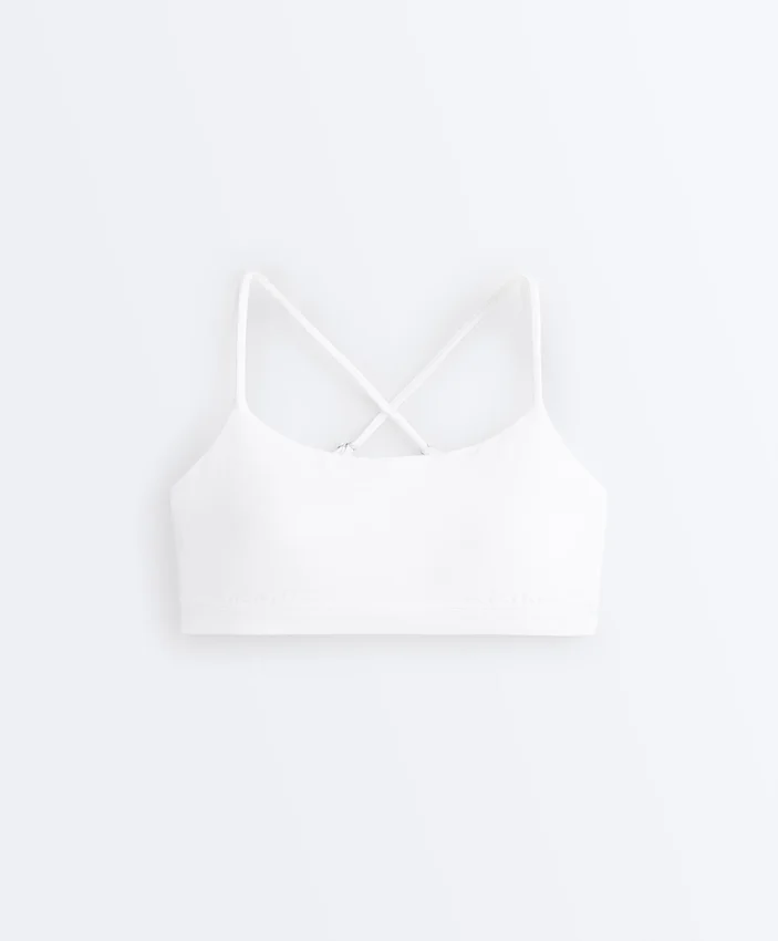 Soutien-gorge de sport Comfortlux à maintien léger avec bretelles croisées Soutien-gorge de sport Comfortlux à maintien léger avec bretelles croisées
