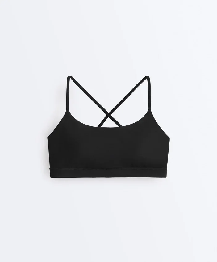 Soutien-gorge de sport Comfortlux à maintien léger avec bretelles croisées Soutien-gorge de sport Comfortlux à maintien léger avec bretelles croisées