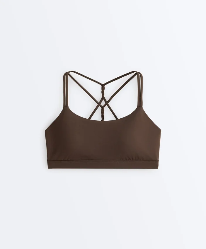 Soutien-gorge de sport Comfortlux à maintien léger avec bretelles croisées Soutien-gorge de sport Comfortlux à maintien léger avec bretelles croisées