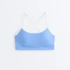 Soutien-gorge de sport Comfortlux à maintien léger avec passepoil Soutien-gorge de sport Comfortlux à maintien léger avec passepoil