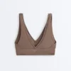 Soutien-gorge de sport Comfortlux à maintien moyen avec ourlet ajouré Soutien-gorge de sport Comfortlux à maintien moyen avec ourlet ajouré