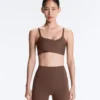 Soutien-gorge de sport Comfortlux à soutien moyen et plissé Soutien-gorge de sport Comfortlux à soutien moyen et plissé