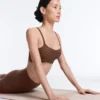 Soutien-gorge de sport Comfortlux à soutien moyen et plissé Soutien-gorge de sport Comfortlux à soutien moyen et plissé