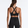 Soutien-gorge de sport compressif à dos croisé offrant un maintien ferme Soutien-gorge de sport compressif à dos croisé offrant un maintien ferme