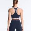 Soutien-gorge de sport compressif à maintien moyen avec bonnets en caoutchouc Soutien-gorge de sport compressif à maintien moyen avec bonnets en caoutchouc