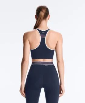 Soutien-gorge de sport compressif à maintien moyen avec bonnets en caoutchouc