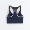 Soutien-gorge de sport compressif à maintien moyen avec bonnets en caoutchouc Soutien-gorge de sport compressif à maintien moyen avec bonnets en caoutchouc