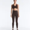 Soutien-gorge de sport compressif à maintien moyen et motif ondulé Soutien-gorge de sport compressif à maintien moyen et motif ondulé