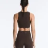 Soutien-gorge de sport compressif à maintien moyen et motif ondulé Soutien-gorge de sport compressif à maintien moyen et motif ondulé