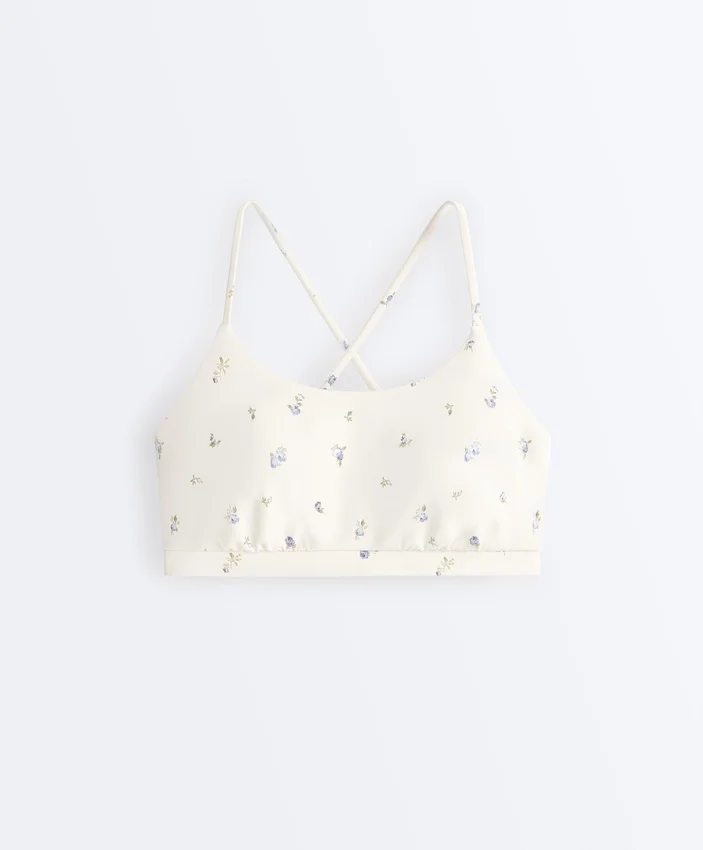 Soutien-gorge de sport Evermove à maintien léger et imprimé floral Soutien-gorge de sport Evermove à maintien léger et imprimé floral