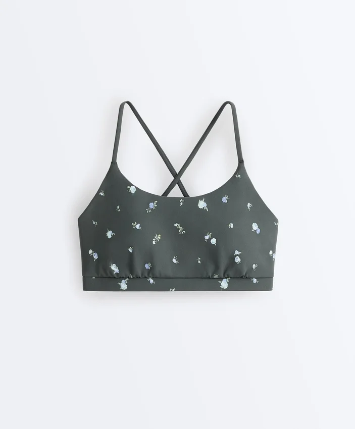 Soutien-gorge de sport Evermove à maintien léger et imprimé floral Soutien-gorge de sport Evermove à maintien léger et imprimé floral