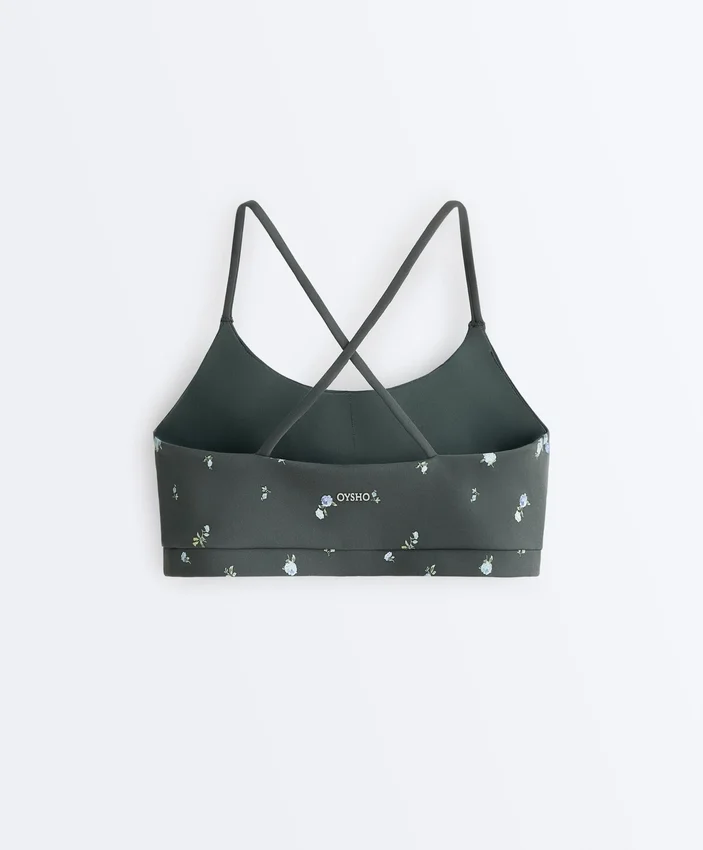 Soutien-gorge de sport Evermove à maintien léger et imprimé floral Soutien-gorge de sport Evermove à maintien léger et imprimé floral
