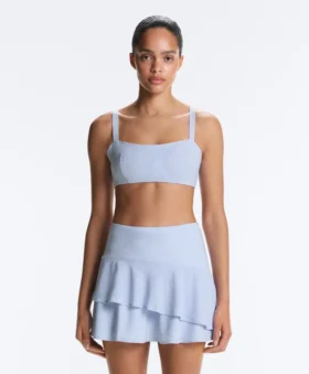 Soutien-gorge de sport à rayures droites et maintien moyen