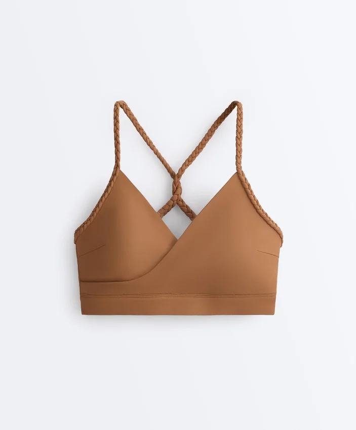 Soutien-gorge de sport tressé Comfortlux à maintien moyen Soutien-gorge de sport tressé Comfortlux à maintien moyen