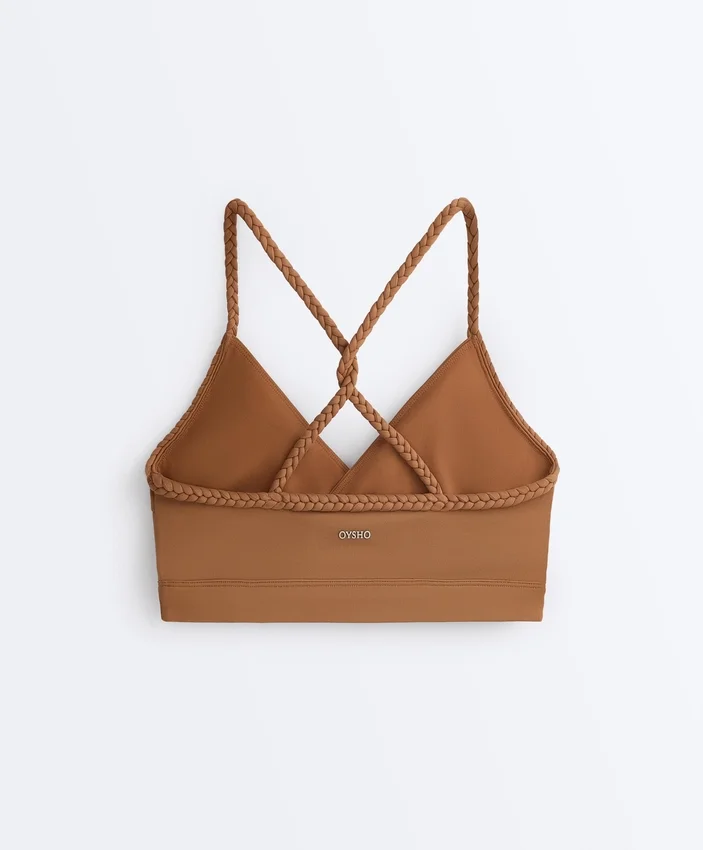 Soutien-gorge de sport tressé Comfortlux à maintien moyen Soutien-gorge de sport tressé Comfortlux à maintien moyen