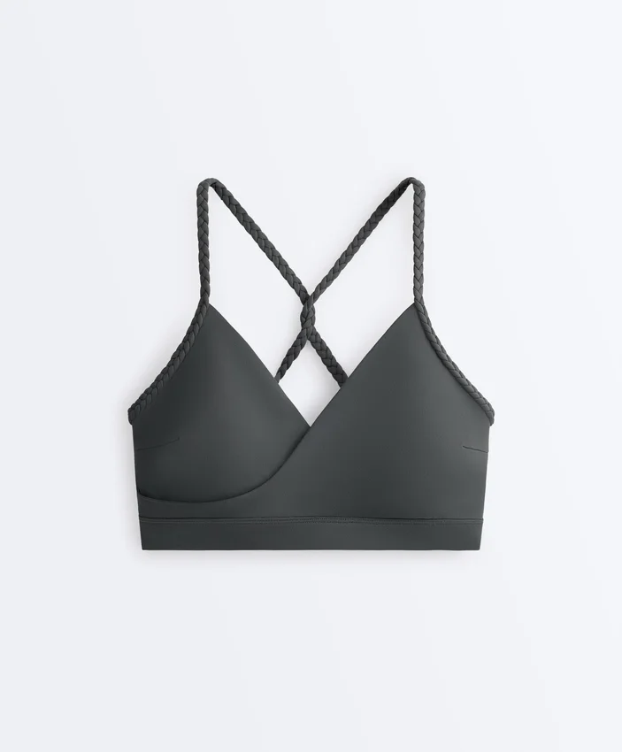 Soutien-gorge de sport tressé Comfortlux à maintien moyen Soutien-gorge de sport tressé Comfortlux à maintien moyen