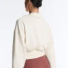 Sweat-shirt à col polo croisé en modal Soft Touch Sweat-shirt à col polo croisé en modal Soft Touch