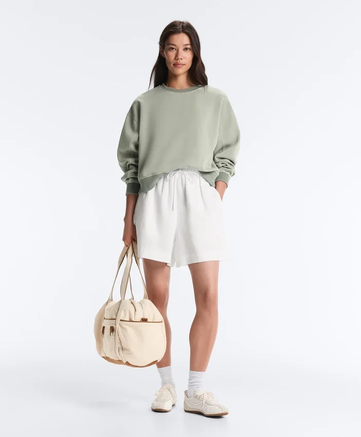 Sweat-shirt à col rond Soft Touch avec modal Sweat-shirt à col rond Soft Touch avec modal
