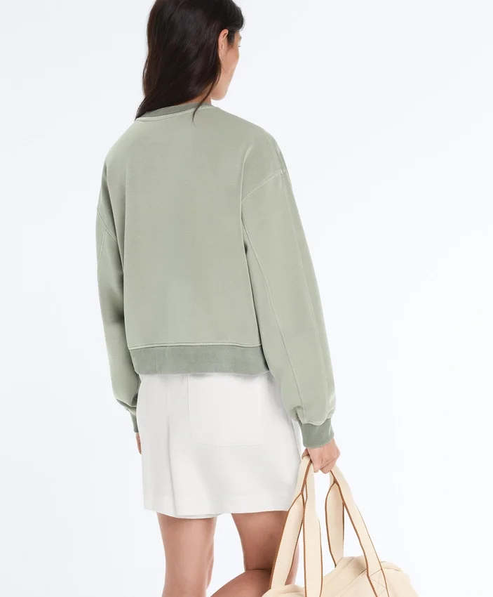 Sweat-shirt à col rond Soft Touch avec modal Sweat-shirt à col rond Soft Touch avec modal