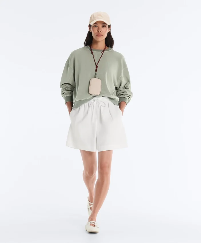 Sweat-shirt à col rond Soft Touch avec modal Sweat-shirt à col rond Soft Touch avec modal