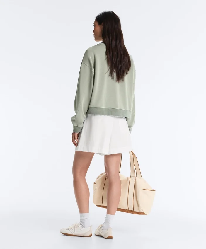 Sweat-shirt à col rond Soft Touch avec modal Sweat-shirt à col rond Soft Touch avec modal