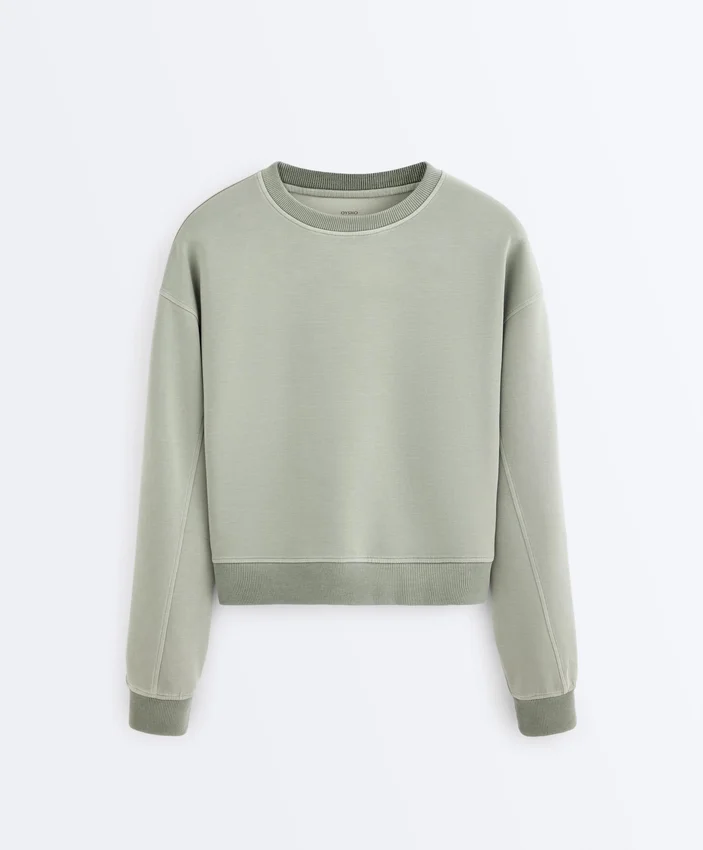 Sweat-shirt à col rond Soft Touch avec modal Sweat-shirt à col rond Soft Touch avec modal