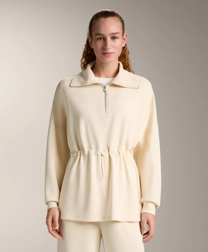 Sweat-shirt à demi-fermeture éclair en modal Soft Touch Sweat-shirt à demi-fermeture éclair en modal Soft Touch