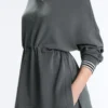Sweat-shirt à demi-fermeture éclair en modal Soft Touch Sweat-shirt à demi-fermeture éclair en modal Soft Touch