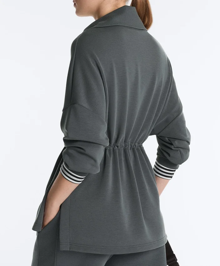 Sweat-shirt à demi-fermeture éclair en modal Soft Touch Sweat-shirt à demi-fermeture éclair en modal Soft Touch