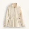 Sweat-shirt à demi-fermeture éclair en modal Soft Touch Sweat-shirt à demi-fermeture éclair en modal Soft Touch