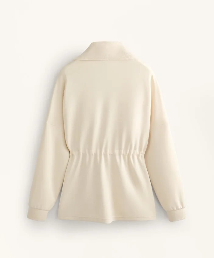 Sweat-shirt à demi-fermeture éclair en modal Soft Touch Sweat-shirt à demi-fermeture éclair en modal Soft Touch