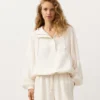 Sweat-shirt à demi-zip avec poche avant, mélange de lyocell et 24 % de lin Sweat-shirt à demi-zip avec poche avant, mélange de lyocell et 24 % de lin