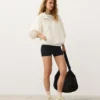 Sweat-shirt à demi-zip avec poche avant, mélange de lyocell et 24 % de lin Sweat-shirt à demi-zip avec poche avant, mélange de lyocell et 24 % de lin
