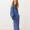 Sweat-shirt à demi-zip avec poche avant, mélange de lyocell et 24 % de lin Sweat-shirt à demi-zip avec poche avant, mélange de lyocell et 24 % de lin