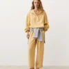 Pantalon droit en mélange de lyocell et 24 % de lin Pantalon droit en mélange de lyocell et 24 % de lin