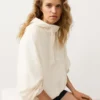 Sweat-shirt à demi-zip avec poche avant, mélange de lyocell et 24 % de lin Sweat-shirt à demi-zip avec poche avant, mélange de lyocell et 24 % de lin