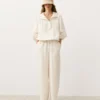 Pantalon droit en mélange de lyocell et 24 % de lin Pantalon droit en mélange de lyocell et 24 % de lin