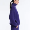 Sweat-shirt à demi-zip en modal brossé Sweat-shirt à demi-zip en modal brossé