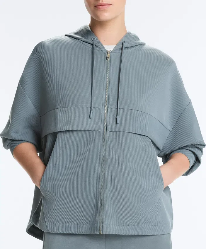 Sweat-shirt en modal Soft Touch au toucher avec col et poignets côtelés Sweat-shirt en modal Soft Touch au toucher avec col et poignets côtelés