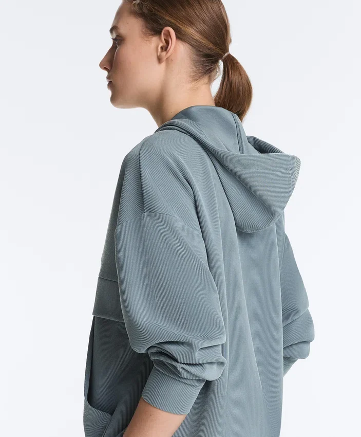 Sweat-shirt en modal Soft Touch au toucher avec col et poignets côtelés Sweat-shirt en modal Soft Touch au toucher avec col et poignets côtelés