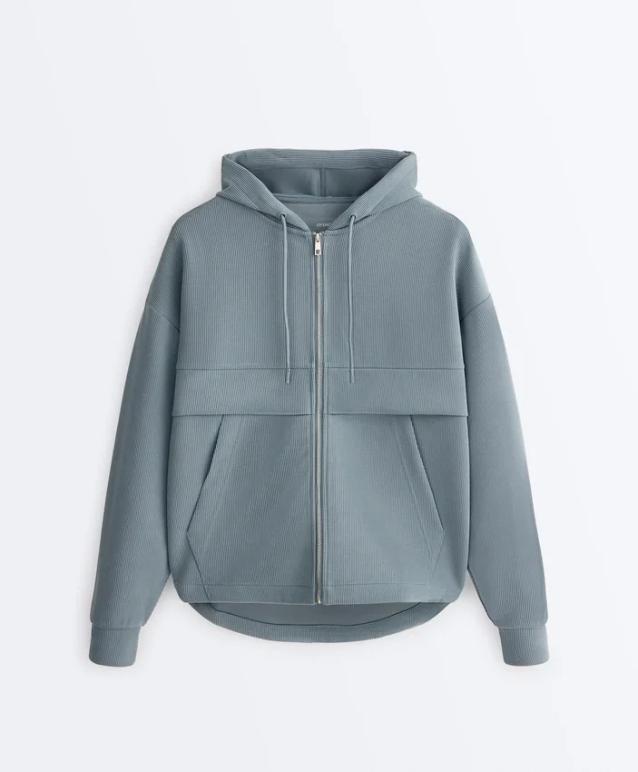 Sweat-shirt en modal Soft Touch au toucher avec col et poignets côtelés Sweat-shirt en modal Soft Touch au toucher avec col et poignets côtelés