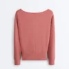 Sweat-shirt en modal Soft Touch au toucher à col bateau Sweat-shirt en modal Soft Touch au toucher à col bateau
