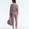 Sweat-shirt à encolure asymétrique, taille ajustable et modal Soft Touch Sweat-shirt à encolure asymétrique, taille ajustable et modal Soft Touch