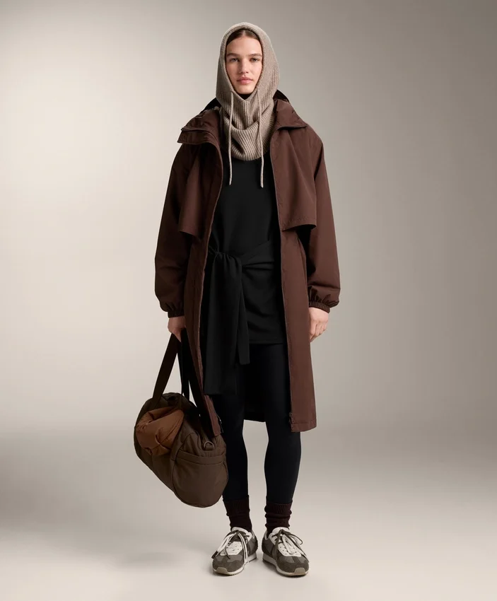Sweat-shirt long en modal avec traitement Soft Touch au toucher doux avec détail noué Sweat-shirt long en modal avec traitement Soft Touch au toucher doux avec détail noué