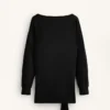 Sweat-shirt long en modal avec traitement Soft Touch au toucher doux avec détail noué Sweat-shirt long en modal avec traitement Soft Touch au toucher doux avec détail noué