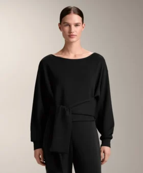 Sweat-shirt noué au toucher Soft Touch en modal