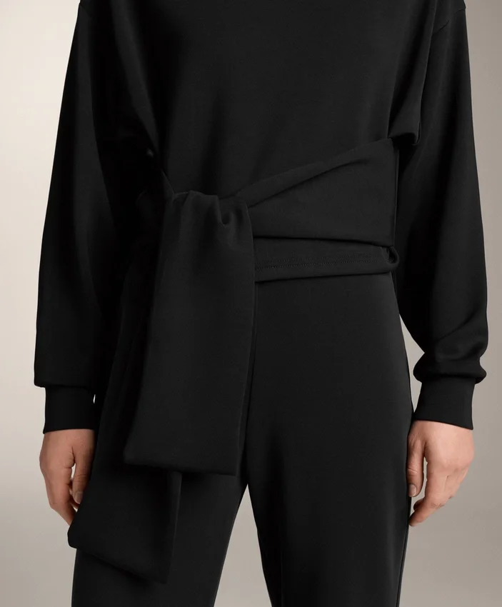 Sweat-shirt noué au toucher Soft Touch en modal Sweat-shirt noué au toucher Soft Touch en modal