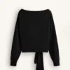 Sweat-shirt noué au toucher Soft Touch en modal Sweat-shirt noué au toucher Soft Touch en modal